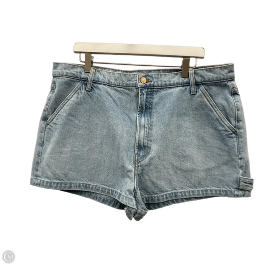 Shorts By Mother In Blue Denim, Size: 18