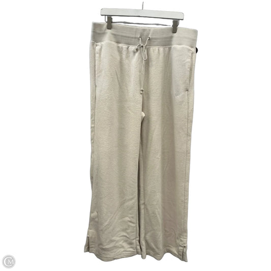 Athletic Pants By Nike Apparel In Cream, Size: Xl