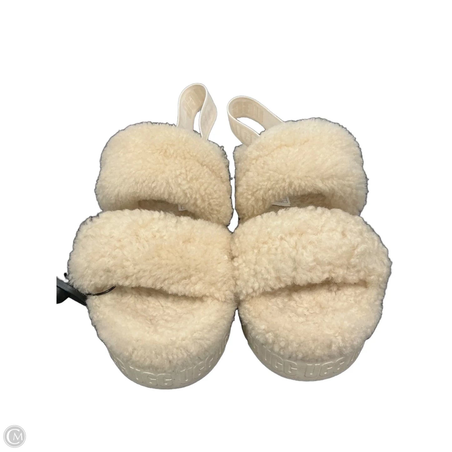 Sandals Designer By Ugg In Cream, Size: 10