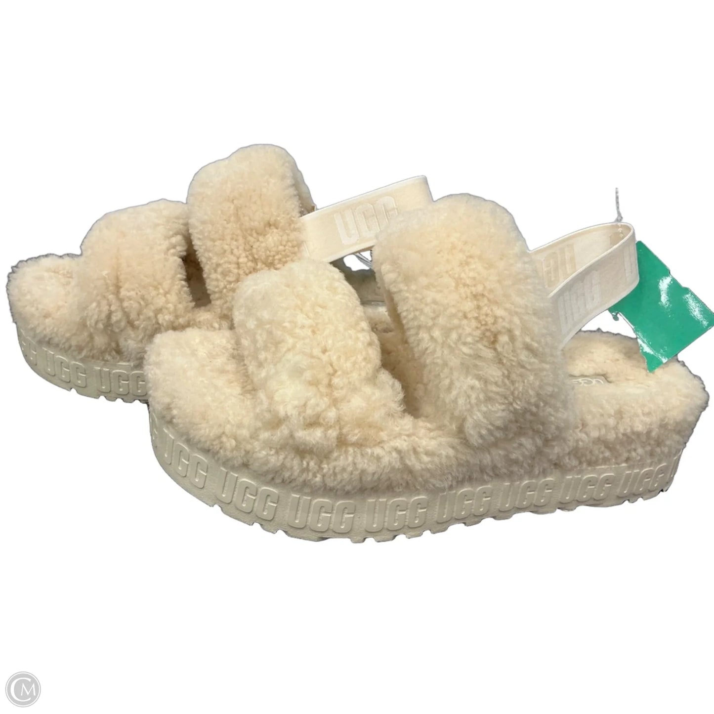 Sandals Designer By Ugg In Cream, Size: 10