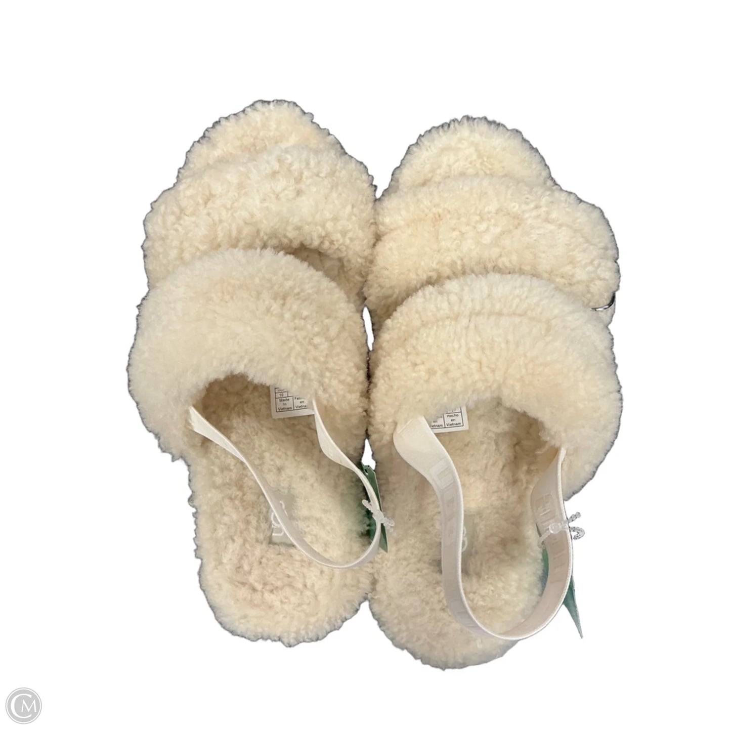 Sandals Designer By Ugg In Cream, Size: 10