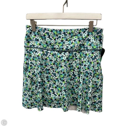 Athletic Skort By Athleta In Blue & Green, Size: M