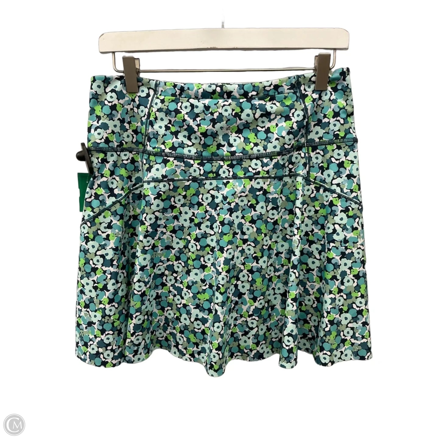 Athletic Skort By Athleta In Blue & Green, Size: M