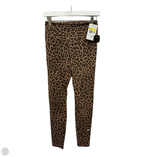 Athletic Leggings By Nike Apparel In Animal Print, Size: S