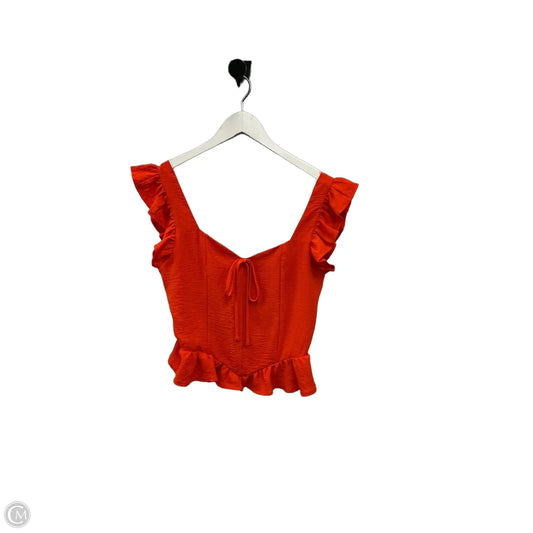 Top Short Sleeve By Gilli In Orange, Size: M
