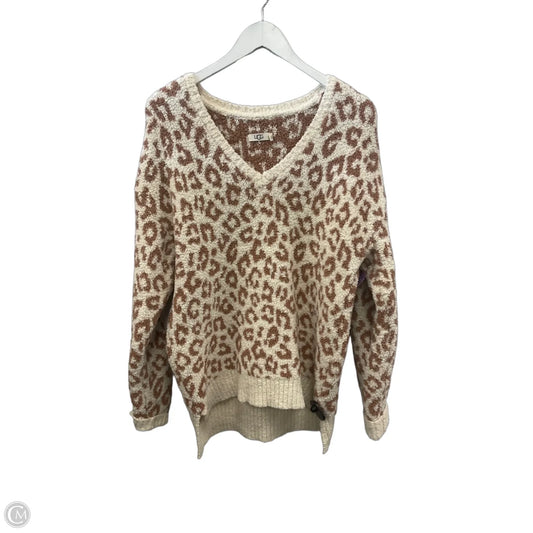 Sweater Designer By Ugg In Animal Print, Size: L