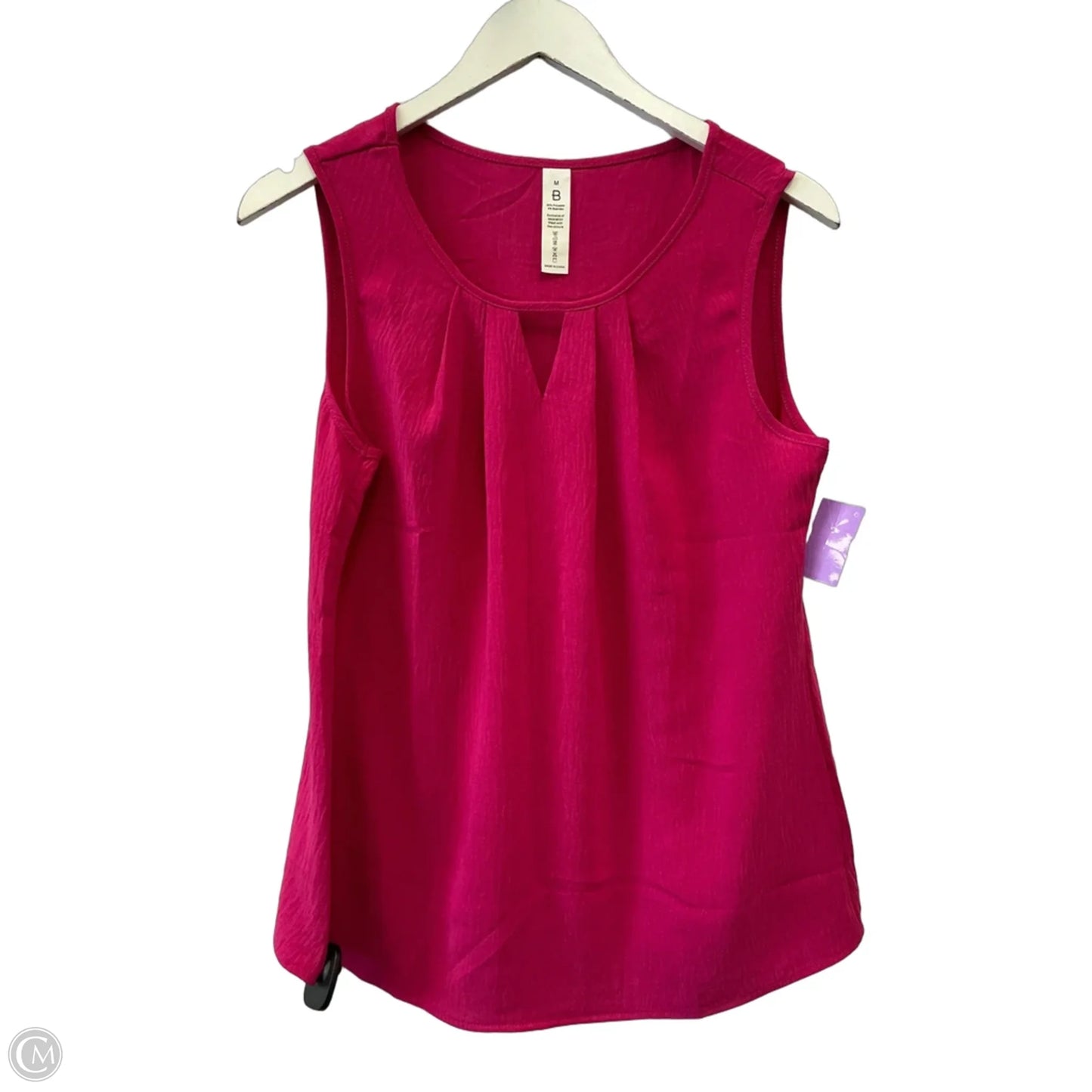 Top Sleeveless By Clothes Mentor In Pink, Size: M