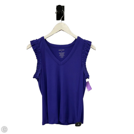 Top Sleeveless By Nine West Apparel In Purple, Size: S