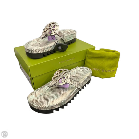 Sandals Designer By Tory Burch In Green, Size: 8