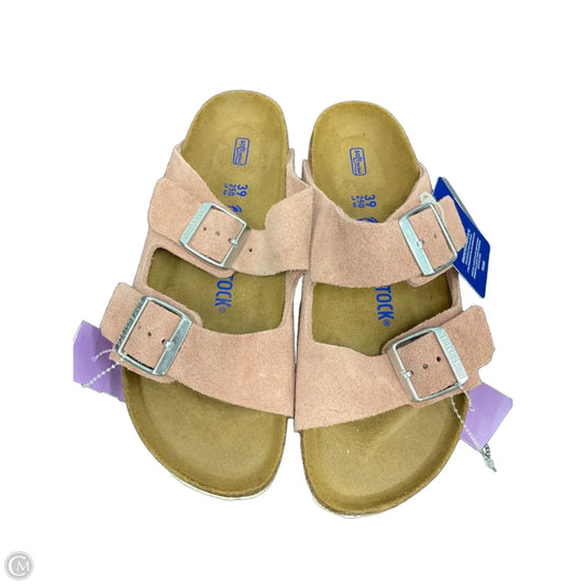 Sandals Flats By Birkenstock In Pink, Size: 8.5