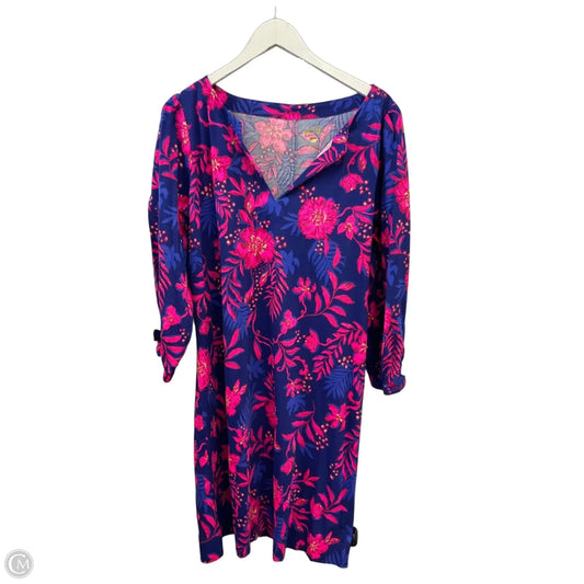 Dress Designer By Lilly Pulitzer In Blue & Pink, Size: Xl