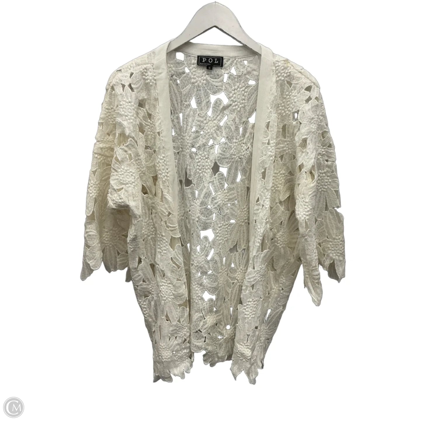 Cardigan By Pol In White, Size: S