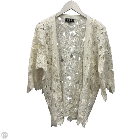 Cardigan By Pol In White, Size: S