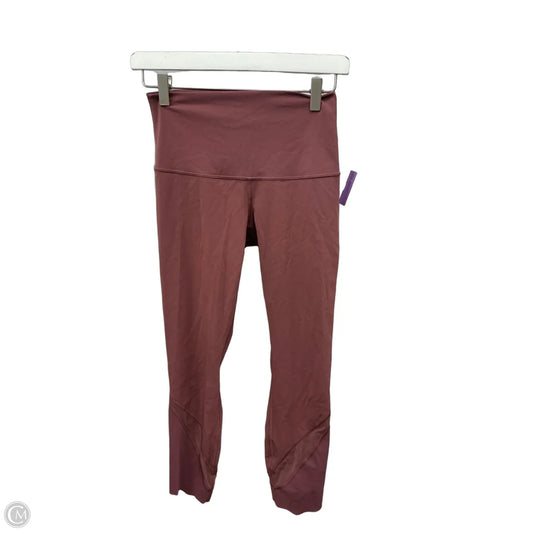 Athletic Capris By Lululemon In Pink, Size: S