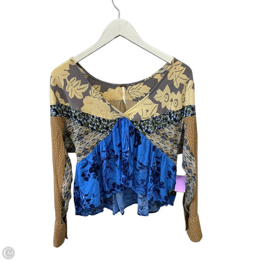 Top Long Sleeve By Free People In Multi-colored, Size: S