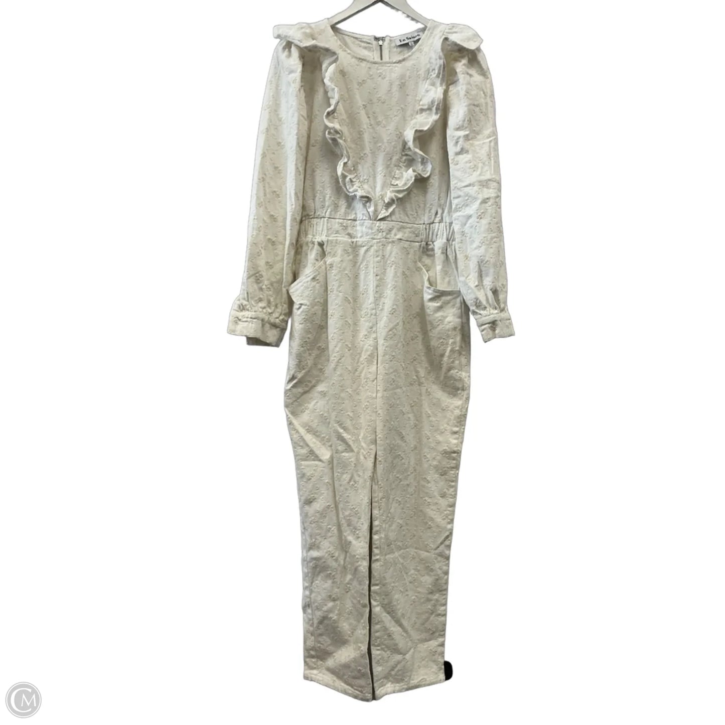 Jumpsuit By En Saison In Cream, Size: L