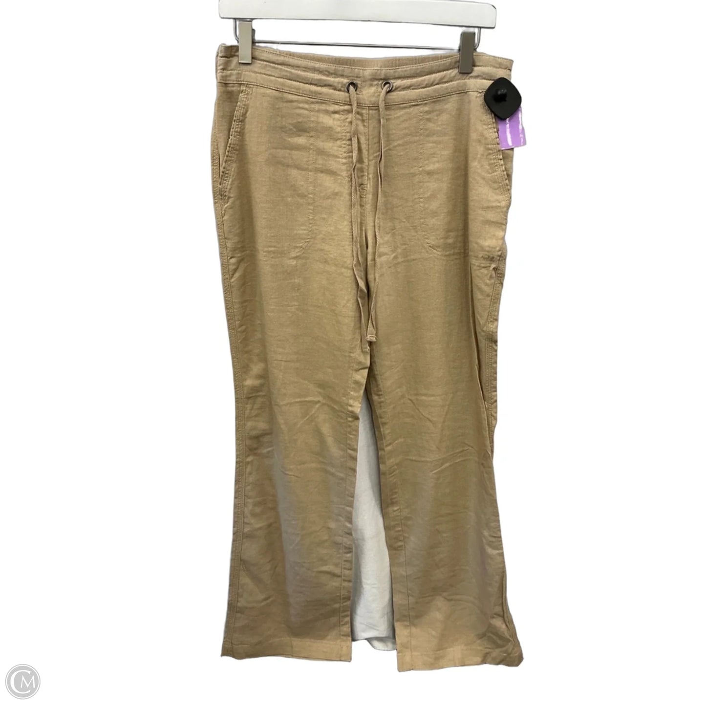 Pants Linen By Per Se In Tan, Size: 8