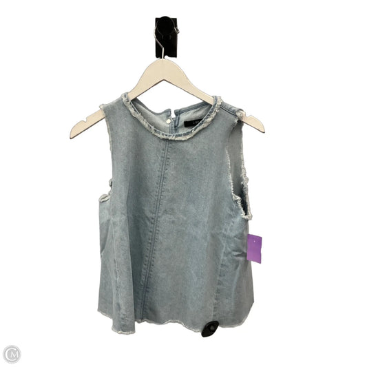 Top Sleeveless By J Brand In Blue Denim, Size: S