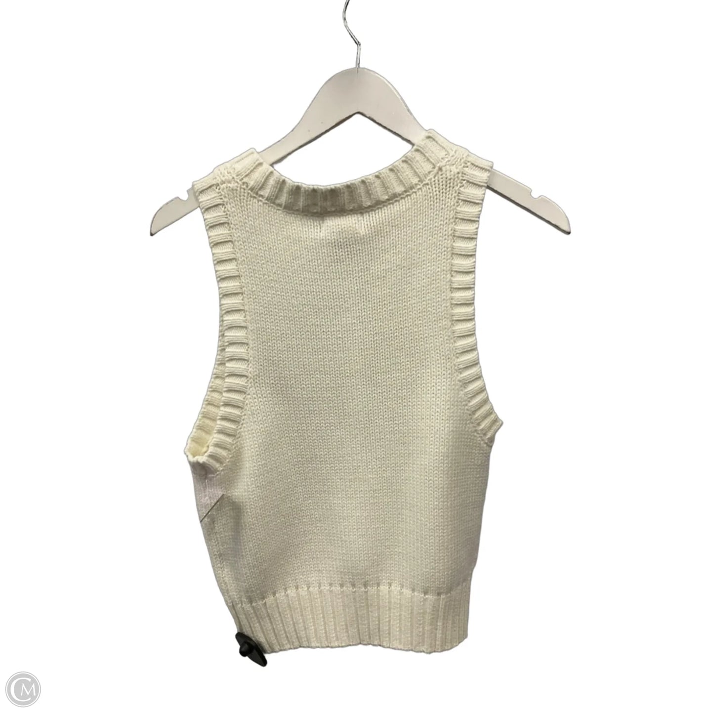 Top Sleeveless By Clothes Mentor In Cream, Size: S