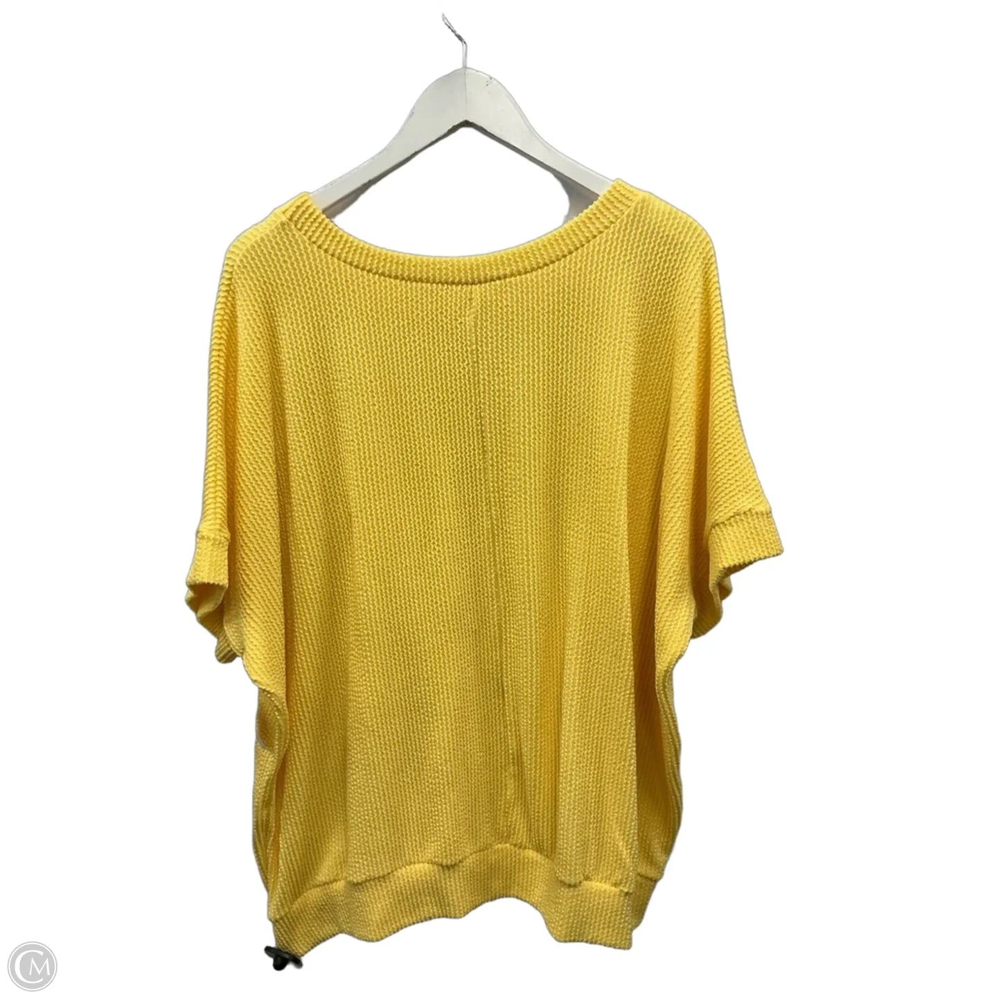 Top Short Sleeve By Bombom In Yellow, Size: Xl
