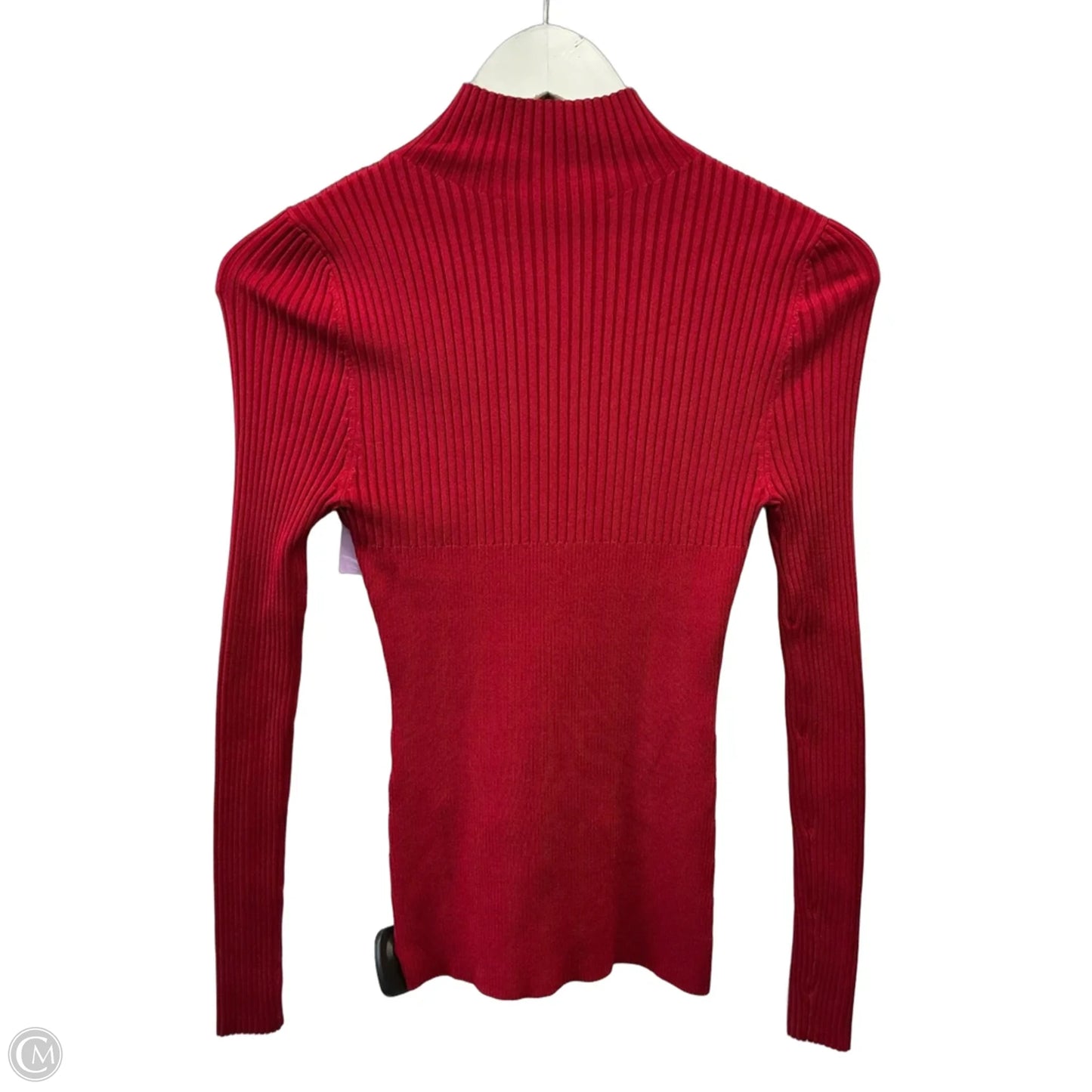 Top Long Sleeve By White House Black Market In Red, Size: Xs