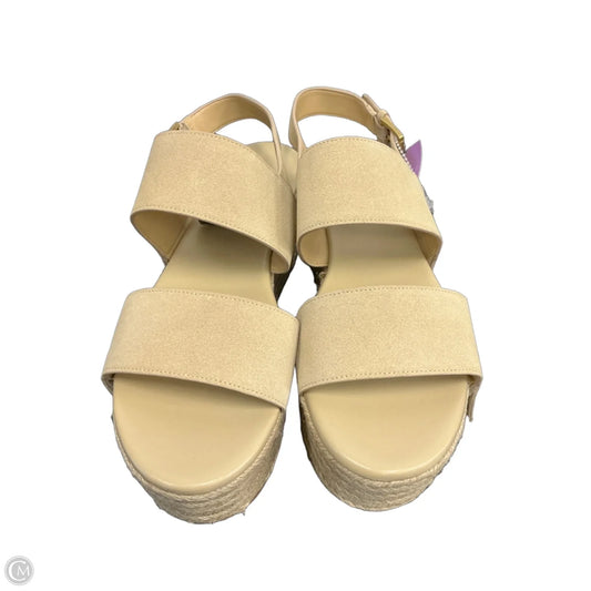 Sandals Heels Platform By Michael By Michael Kors In Brown, Size: 10