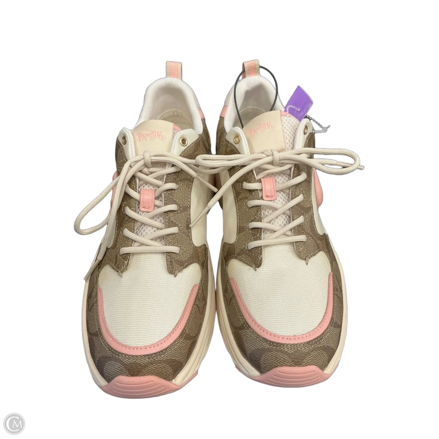 Shoes Designer By Coach In Brown & Pink, Size: 11