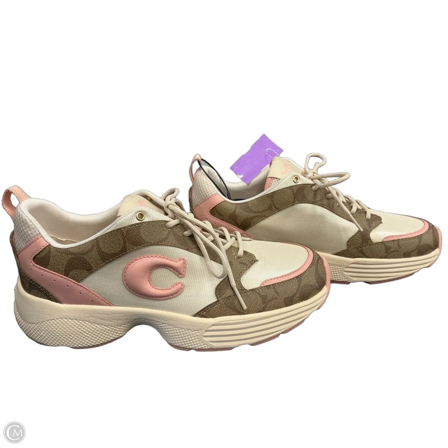 Shoes Designer By Coach In Brown & Pink, Size: 11