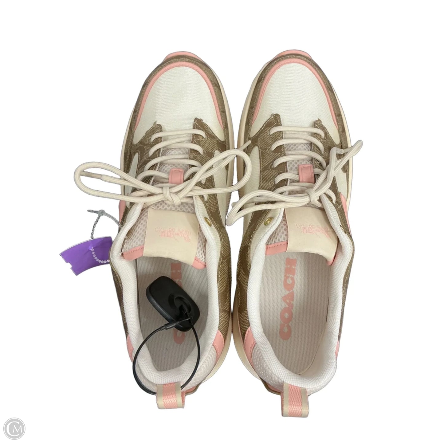 Shoes Designer By Coach In Brown & Pink, Size: 11