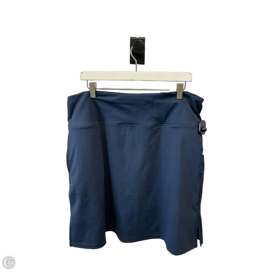 Skort By Clothes Mentor In Navy, Size: 2x