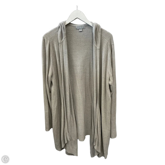 Sweater Cardigan By Barefoot Dreams In Tan, Size: 1x
