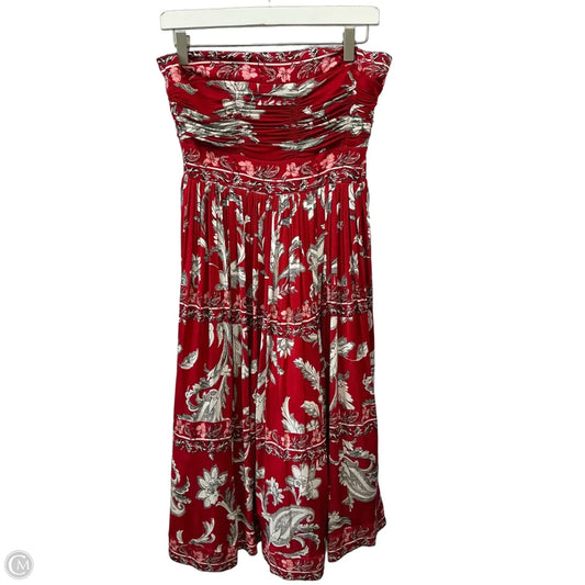 Dress Party Midi By White House Black Market In Red, Size: M