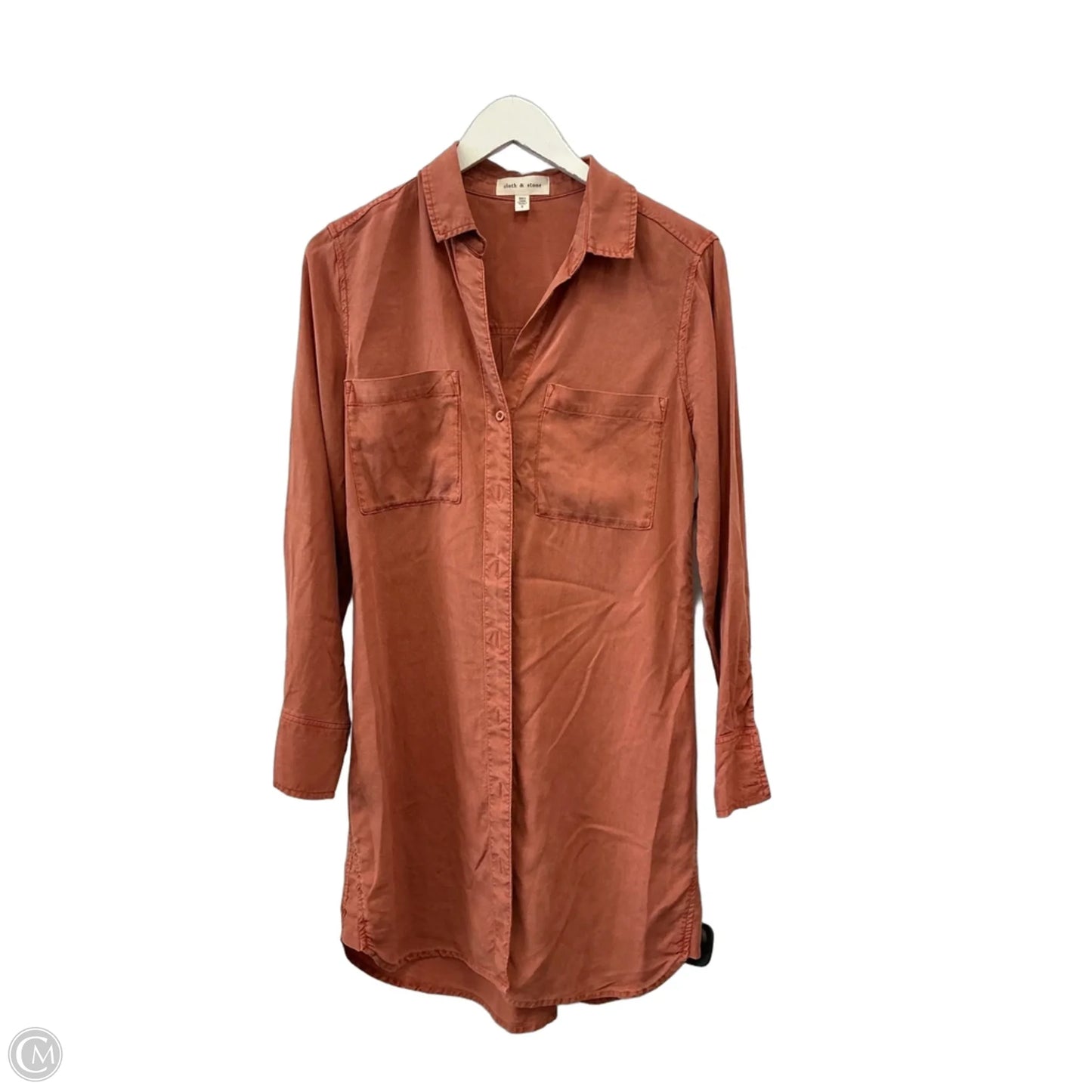 Dress Casual Midi By Cloth & Stone In Orange, Size: S