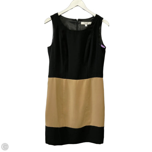 Dress Work By Nine West Apparel In Black & Tan, Size: M