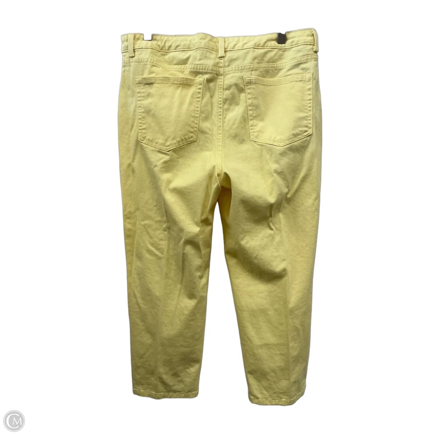 Capris By Charter Club In Yellow, Size: 14