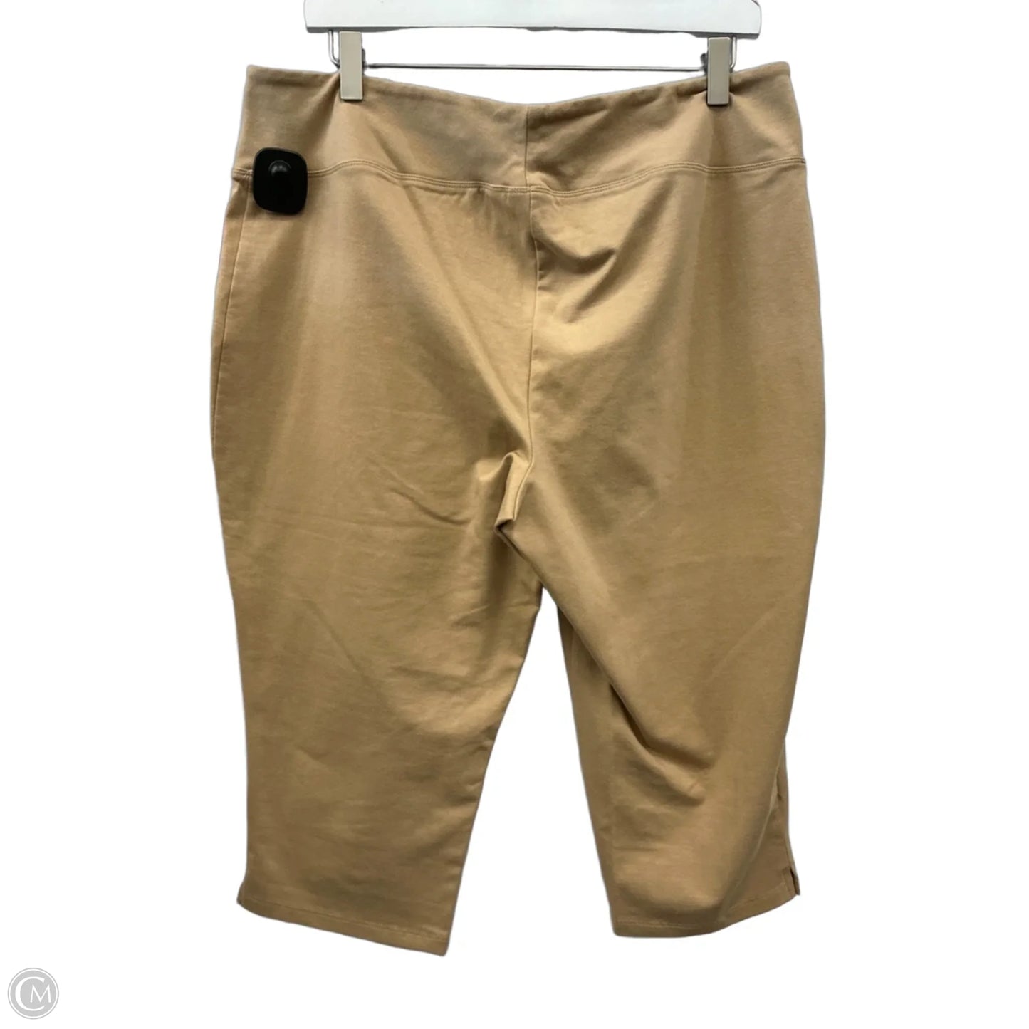 Capris By Women With Control In Tan, Size: 12