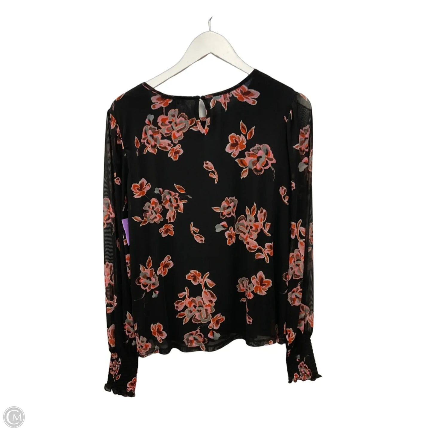 Top Long Sleeve By Sanctuary In Black & Pink, Size: S