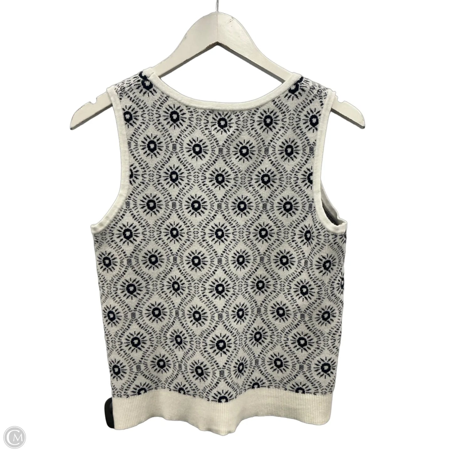 Top Sleeveless By Joie In Black & White, Size: M