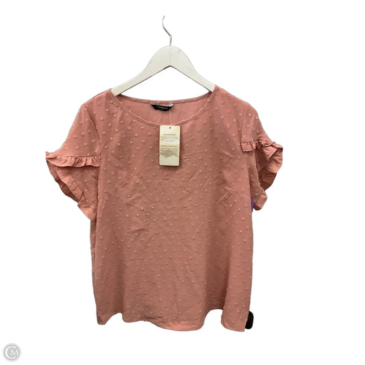 Top Short Sleeve By Clothes Mentor In Pink, Size: S