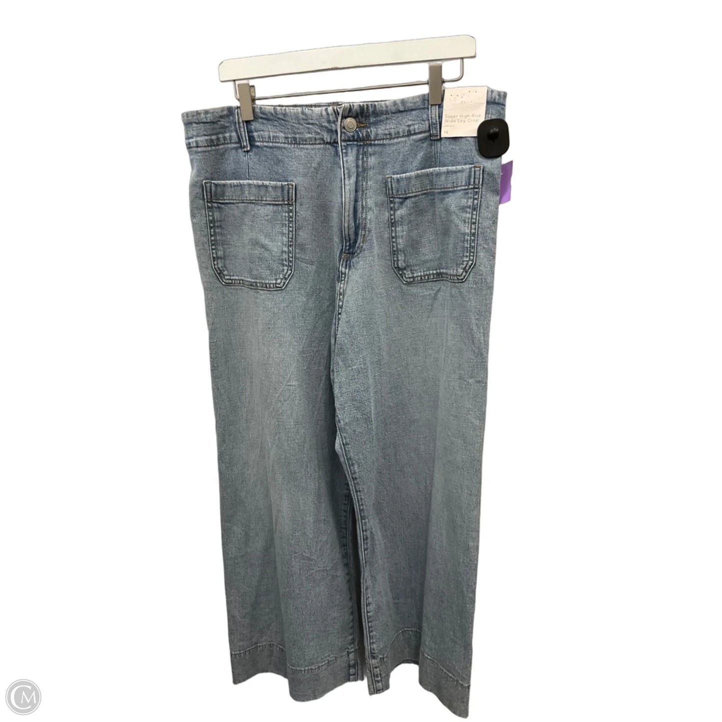 Jeans Cropped By Lc Lauren Conrad In Blue Denim, Size: 16