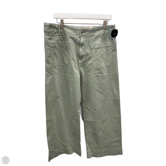 Jeans Cropped By Lc Lauren Conrad In Green Denim, Size: 16
