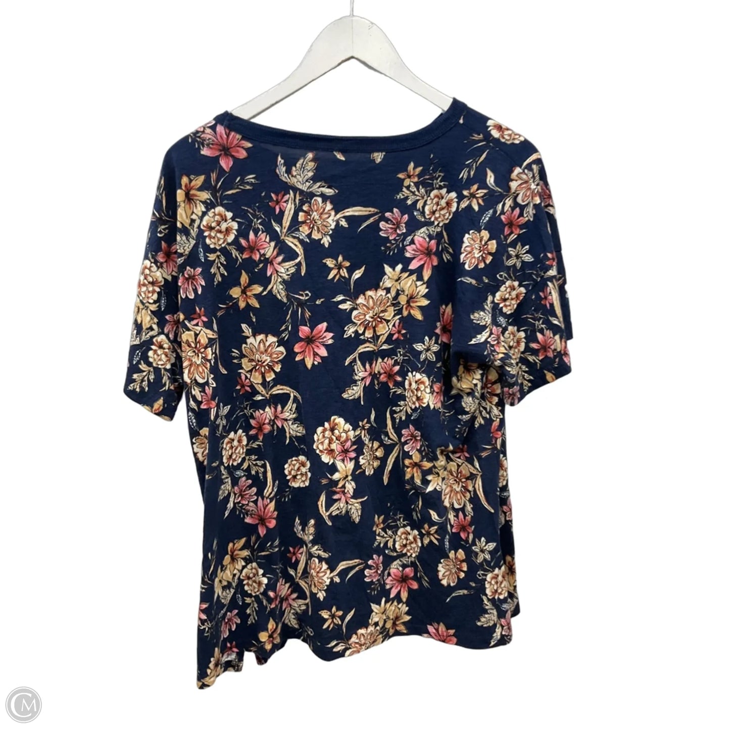 Top Short Sleeve By Maurices In Navy, Size: Xxl
