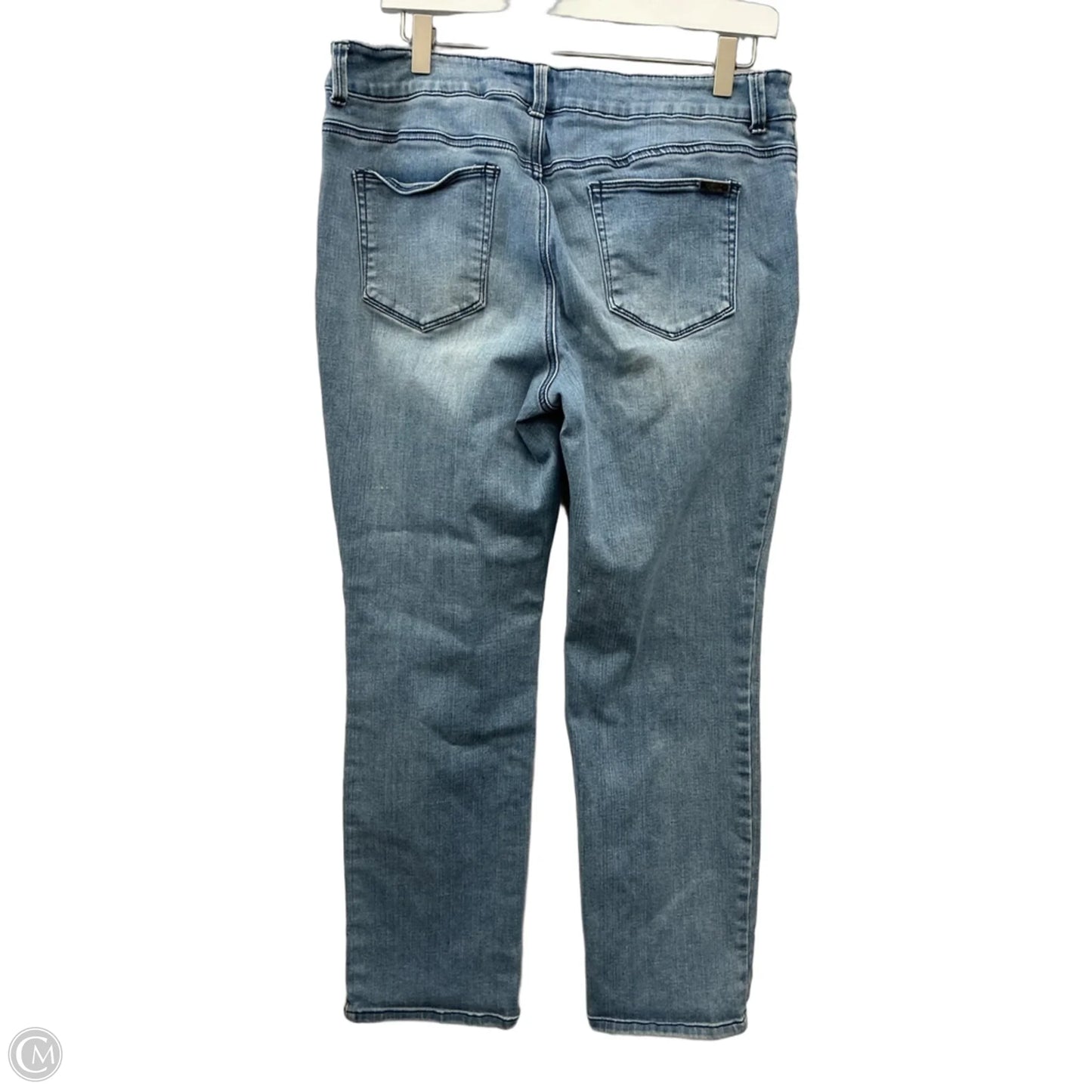 Jeans Straight By Chicos In Blue Denim, Size: 12