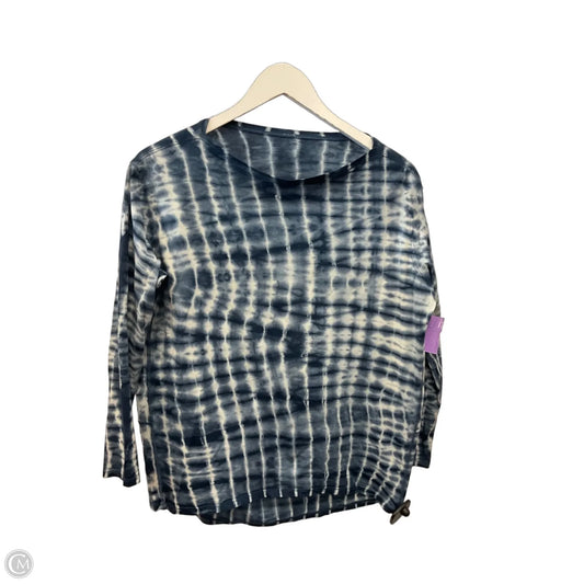 Athletic Top Long Sleeve Crewneck By Lululemon In Blue & White, Size: S
