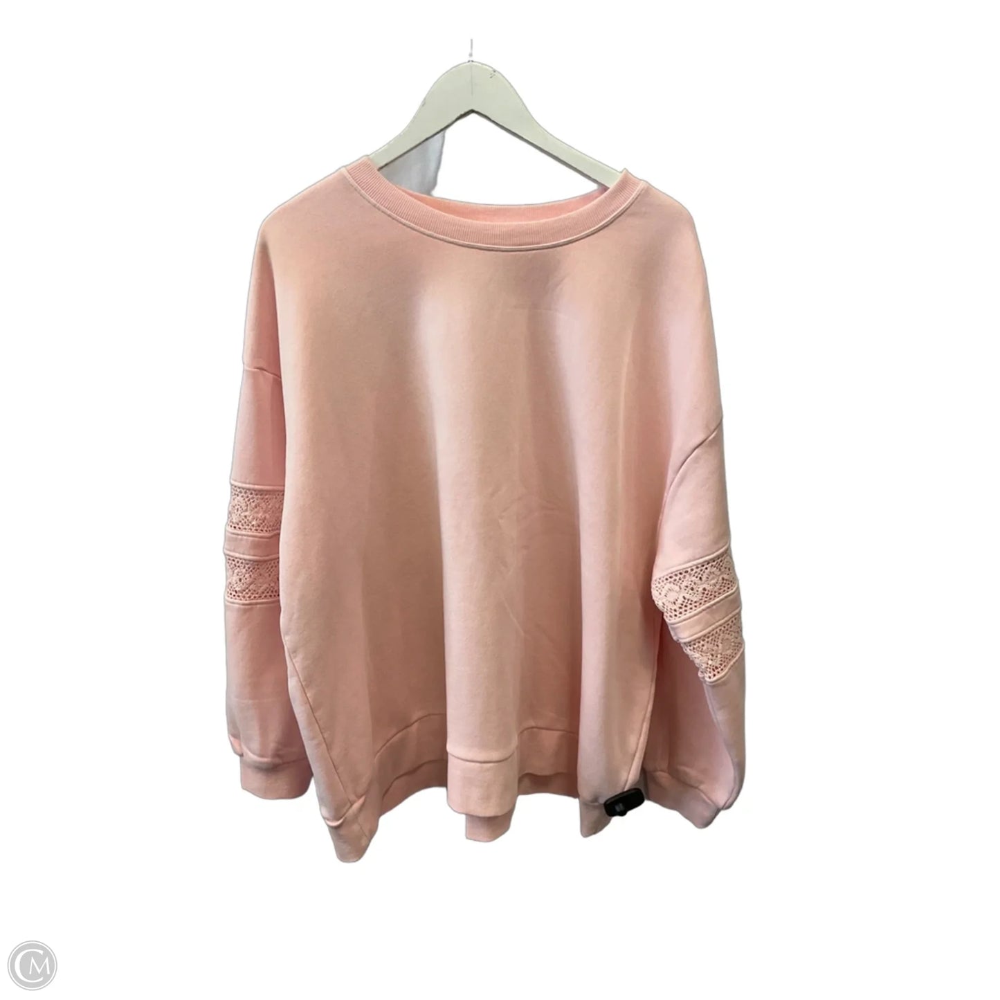 Sweatshirt Crewneck By C And C In Pink, Size: 2x