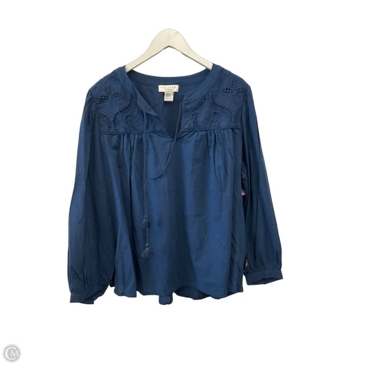 Top Long Sleeve By Calypso St Barth In Navy, Size: 3x