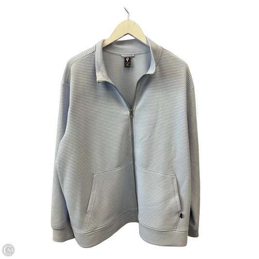 Athletic Jacket By Skechers In Blue, Size: 3x
