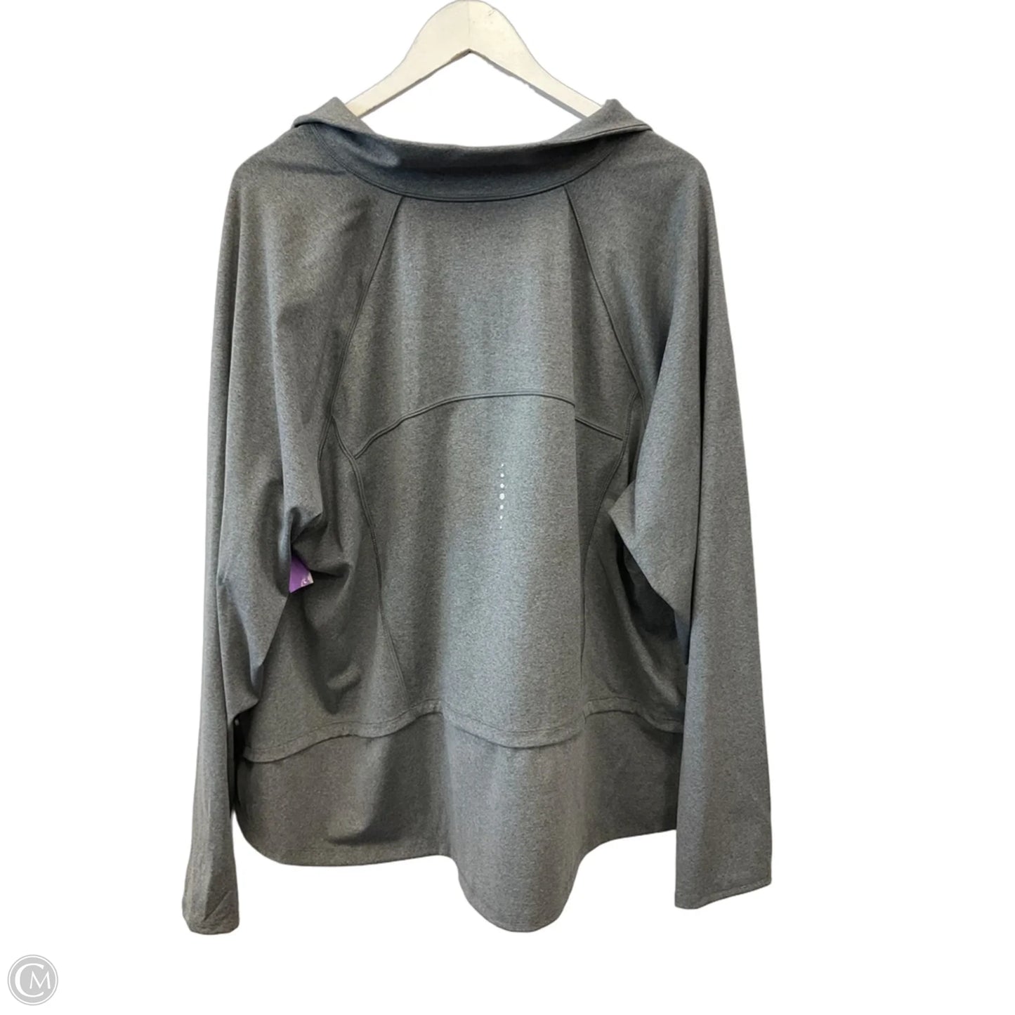 Athletic Jacket By Tek Gear In Grey, Size: 3x