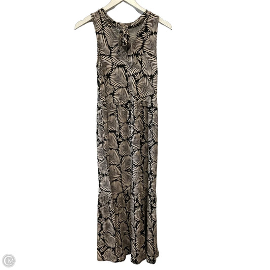Dress Casual Maxi By Loft In Black & Tan, Size: Xxs