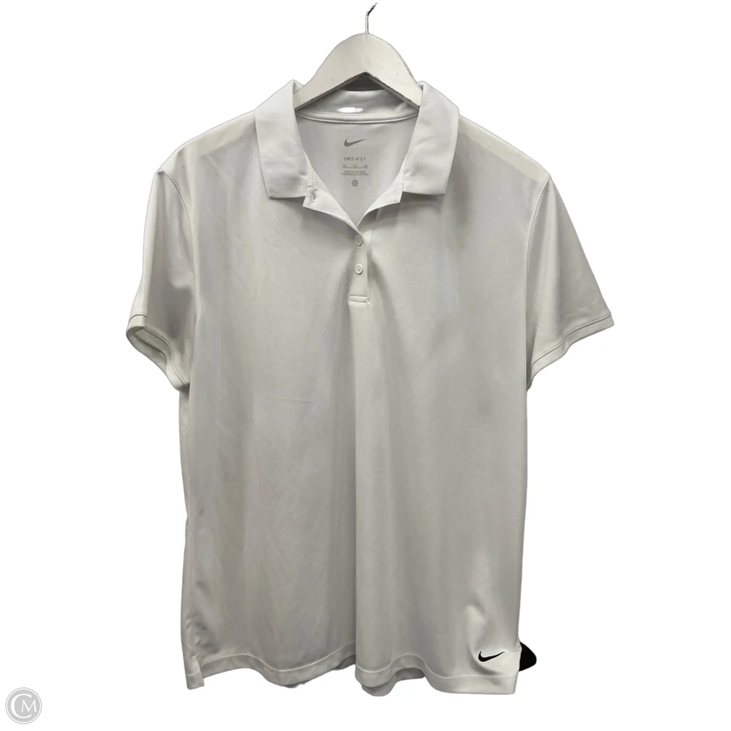 Athletic Top Short Sleeve By Nike Apparel In White, Size: Xl